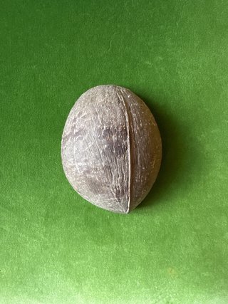 Joyero de coco hecho a mano