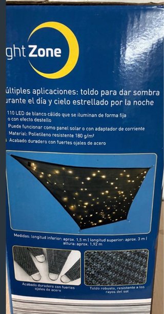 Toldo Light Zone con 110 LED