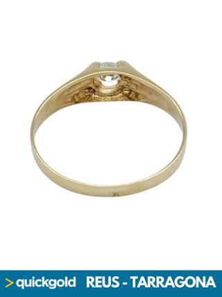 035-01-01106 ANILLO ORO 18K SOLITARIO T13