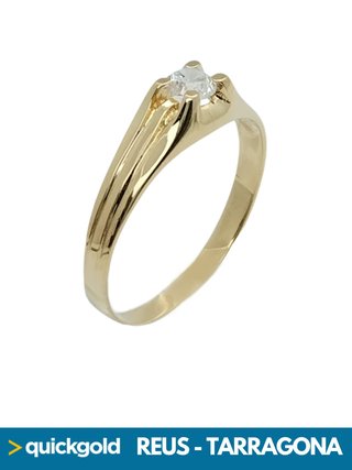 035-01-01106 ANILLO ORO 18K SOLITARIO T13