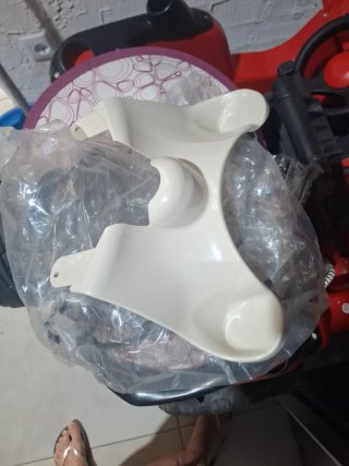 Triciclo para bebé rosa y blanco