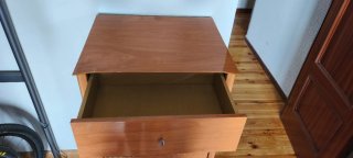 Cómoda de madera con 6 cajones