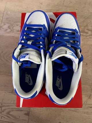 Nike Dunk Low Photon Dust / White Racer Blue