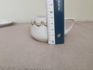 Taza y plato WeimarPreciosa y antigua taza y plati