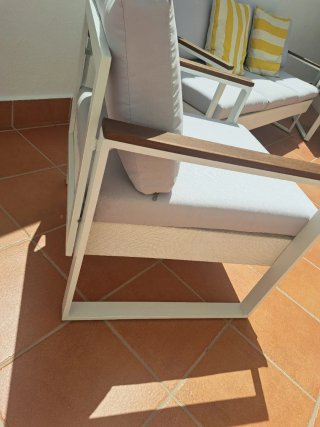 Conjunto sofá 3 plazas y 2 sillones jardín