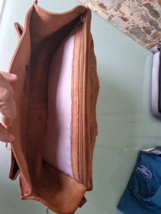 Bolso Piel Marrón 34x13x27cm