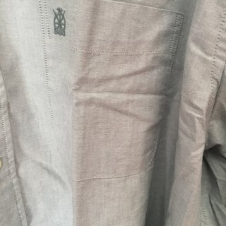 Camisa Oxford gris XXXL Cortefiel