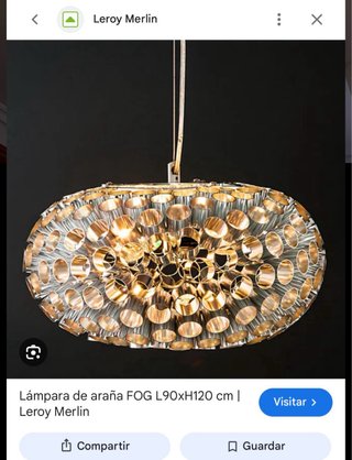 Lámpara de comedor de araña elegante y moderna