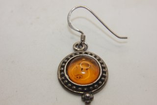 Stupendi orecchini argento ambra Vintage