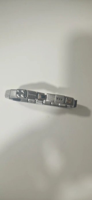 Bracciale a maglie argentato