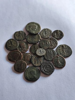 Antiguas monedas romanas