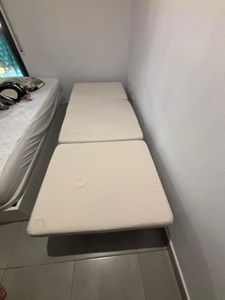 Puff cama plegable