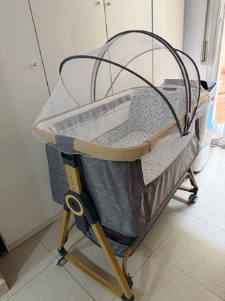 Cuna Colecho Bebe Plegable + Colchón