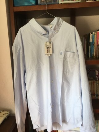 Camisa Oxford Cortefiel XXXL Azul Claro