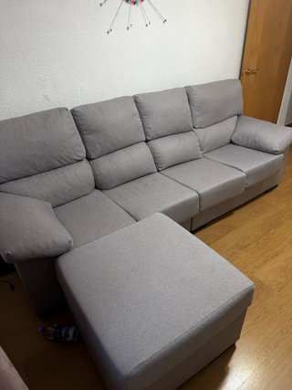 Sofá modular gris poco uso