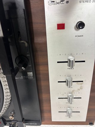 Tocadiscos Stibert Stereo 2020 Marrón/Plata