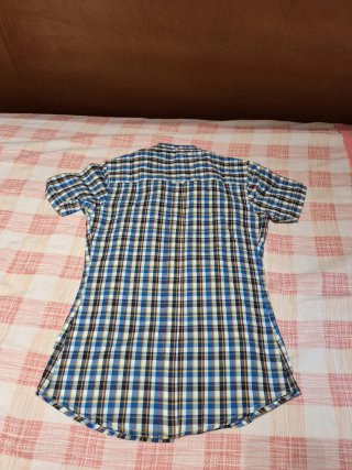 Camisa Relco London cuadros azul talla S