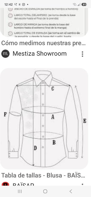 Camisa Relco London cuadros azul talla S
