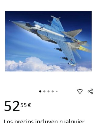 Kit de avión de combate ruso MIG-31M Foxhound