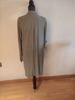 Vestido camisero retro estampado