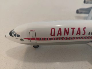 Maqueta Avión  Boeing 707 de Qantas