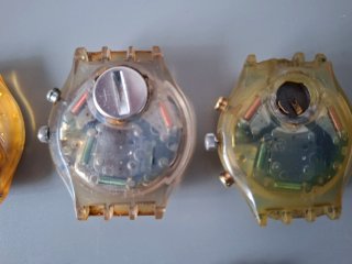 Lotto di 7 orologi Swatch da riparare o per pezzi di ricambio