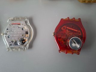 Lotto di 7 orologi Swatch da riparare o per pezzi di ricambio