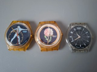 Lotto di 7 orologi Swatch da riparare o per pezzi di ricambio