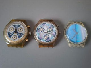 Lotto di 7 orologi Swatch da riparare o per pezzi di ricambio