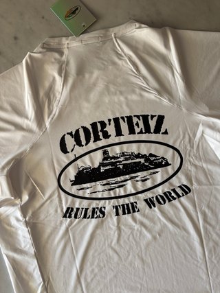 Maglia Corteiz Bianca “Rules The World” - Taglia M