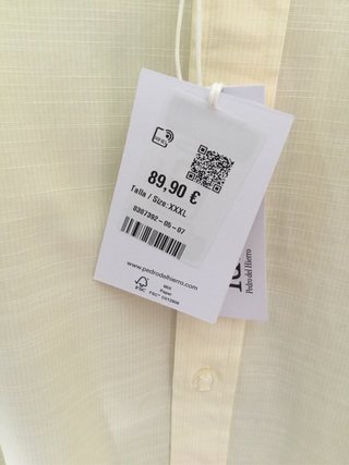 Camisa Pedro del Hierro Amarilla Talla XXXL