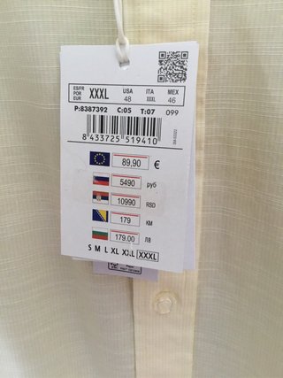Camisa Pedro del Hierro Amarilla Talla XXXL
