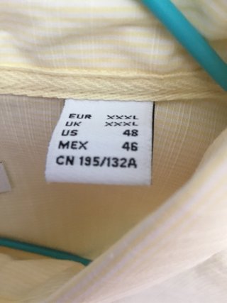 Camisa Pedro del Hierro Amarilla Talla XXXL