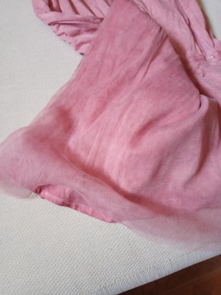 Vestido rosa niña evento