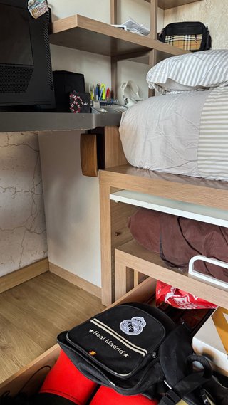 Cama nido compacta con cajones para 2 personas