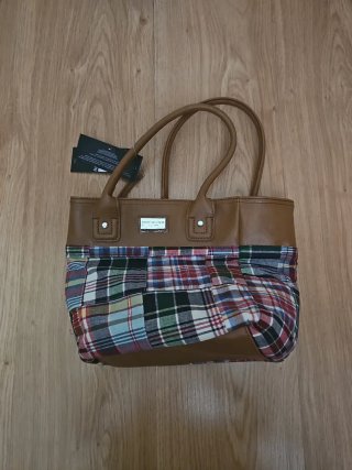 Bolso Tommy Hilfiger Marrón Multicolor Nuevo