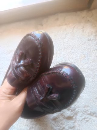 Mocasines burdeos talla 38