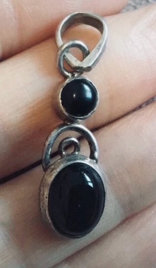 Colgante Plata y Ónix Negro
