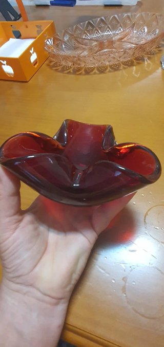 Cenicero Murano Rojo
