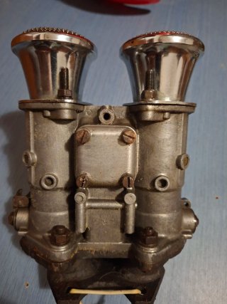 Carburador Weber 40 con colector Seat 124