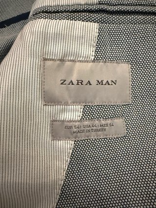 Traje Zara Hombre Talla M Azul