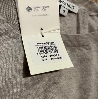 Jersey Shon Mott de Cashmere Beige Talla 3 (M)