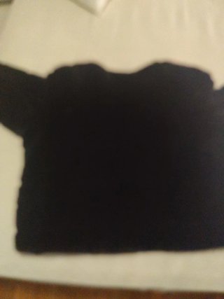 Abrigo pelo sintético Zara TRF Negro Talla XL
