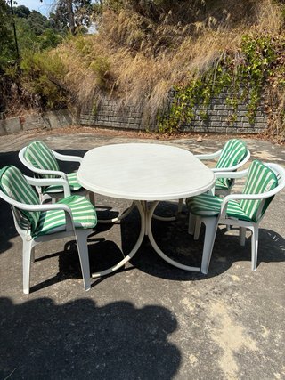 Mesa y 4 Sillas Jardín Exterior