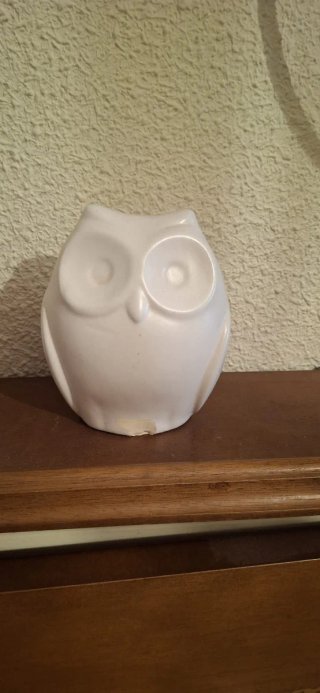 Figura de cerámica de búho