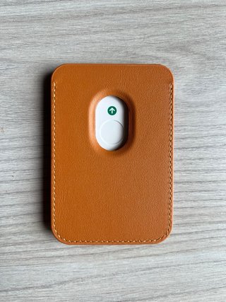 Portafoglio Magsafe Pelle - Nero, Arancione, Verde