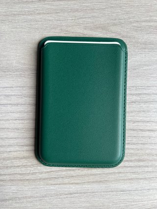 Portafoglio Magsafe Pelle - Nero, Arancione, Verde