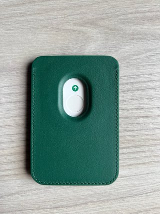 Portafoglio Magsafe Pelle - Nero, Arancione, Verde