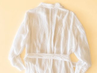 Vestido camisero blanco fluido H&M – Tejido suave