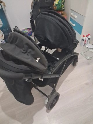 Carro gemelar Joie negro